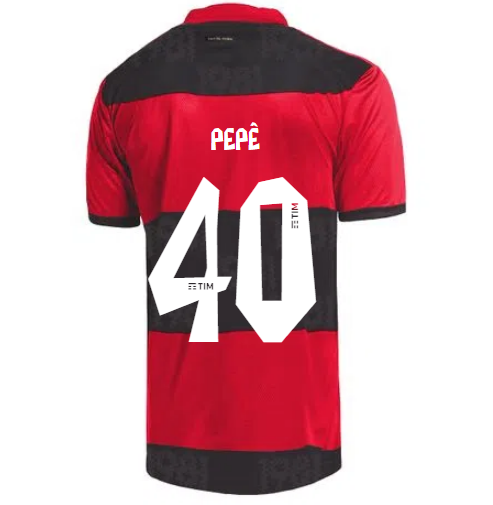 2021/22 Flamengo Home Kit Soccer Jersey PEPÊ #40